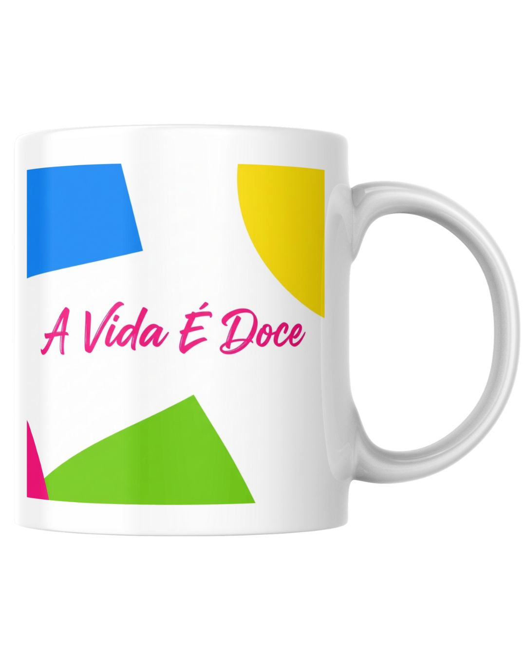 Caneca de cerâmica branca com a estampa "Eat Sleep Football Repeat" (Comer Dormir Futebol Repetir) em tipografia desportiva.