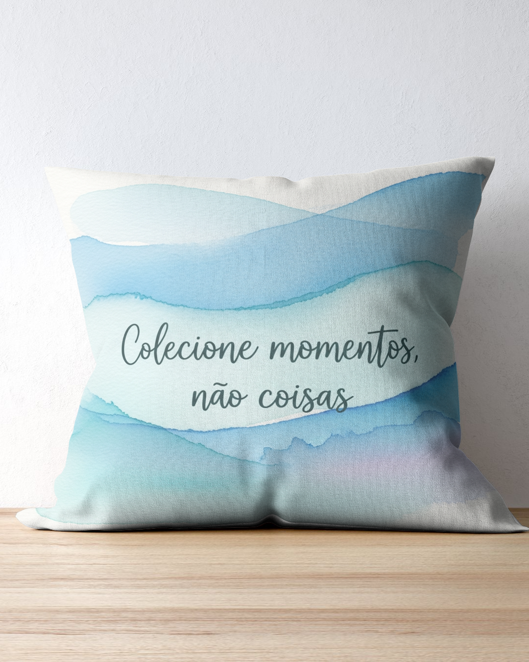 Colecione momentos, não coisas - almofada