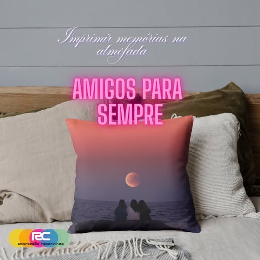 Fronha Branca Tipo Linho Personalizável